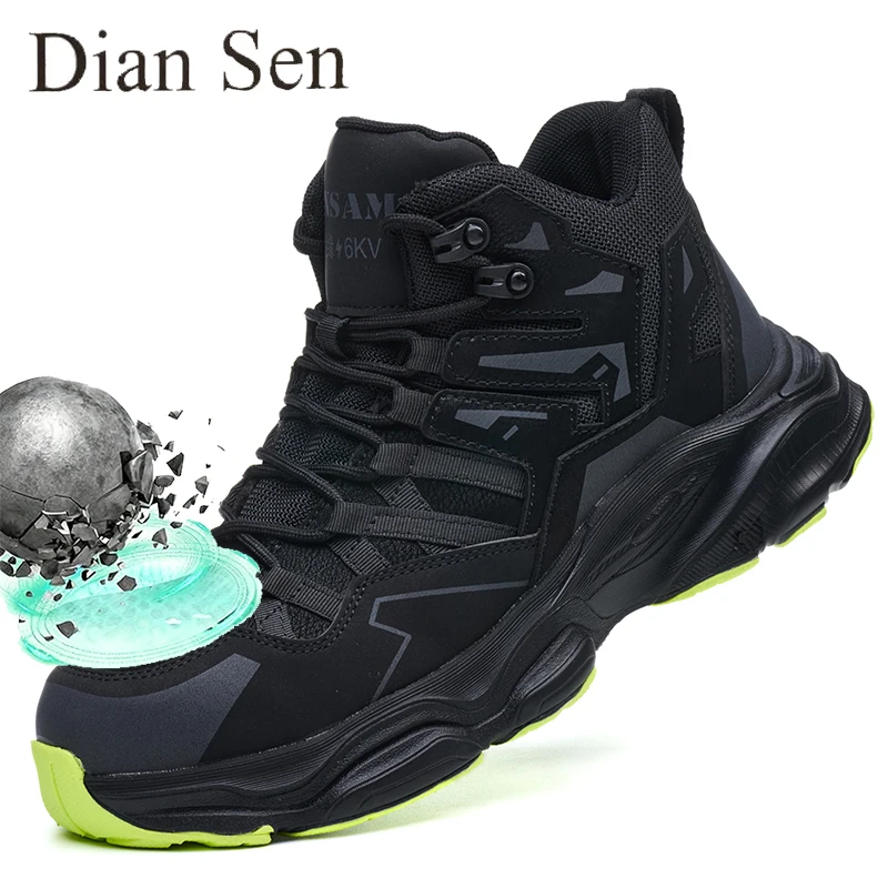 

Невероятные рабочие ботинки. Универсальные мужские мягкие нескользящие высокие защитные кроссовки. Защитная обувь от ударов и проколов для работы в походах.