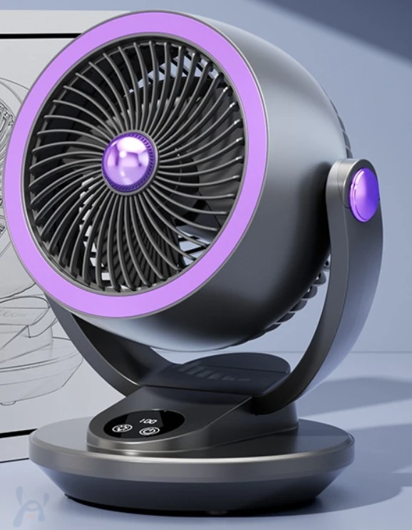 Compact Desktop Air Circulator Fan Low Noise Strong Airflow Mini Table Fan For Student Dorm Office Household Cooling