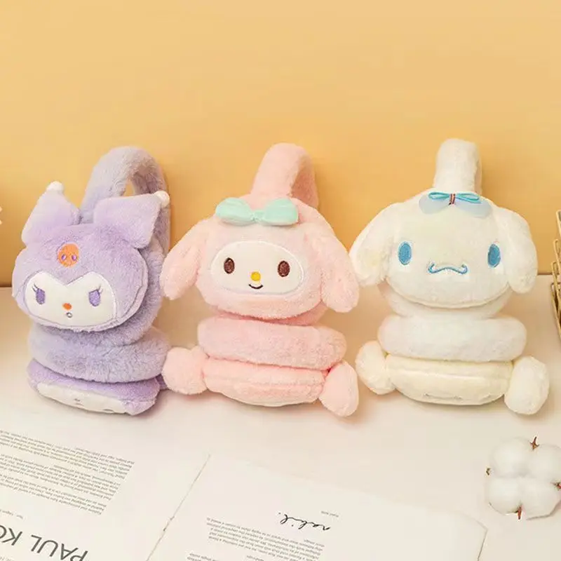 Miniso Sanrio ear cups keep warm and cute anti-freeze Melody Kulomi ear cups plush high-value Kulomi ear cups