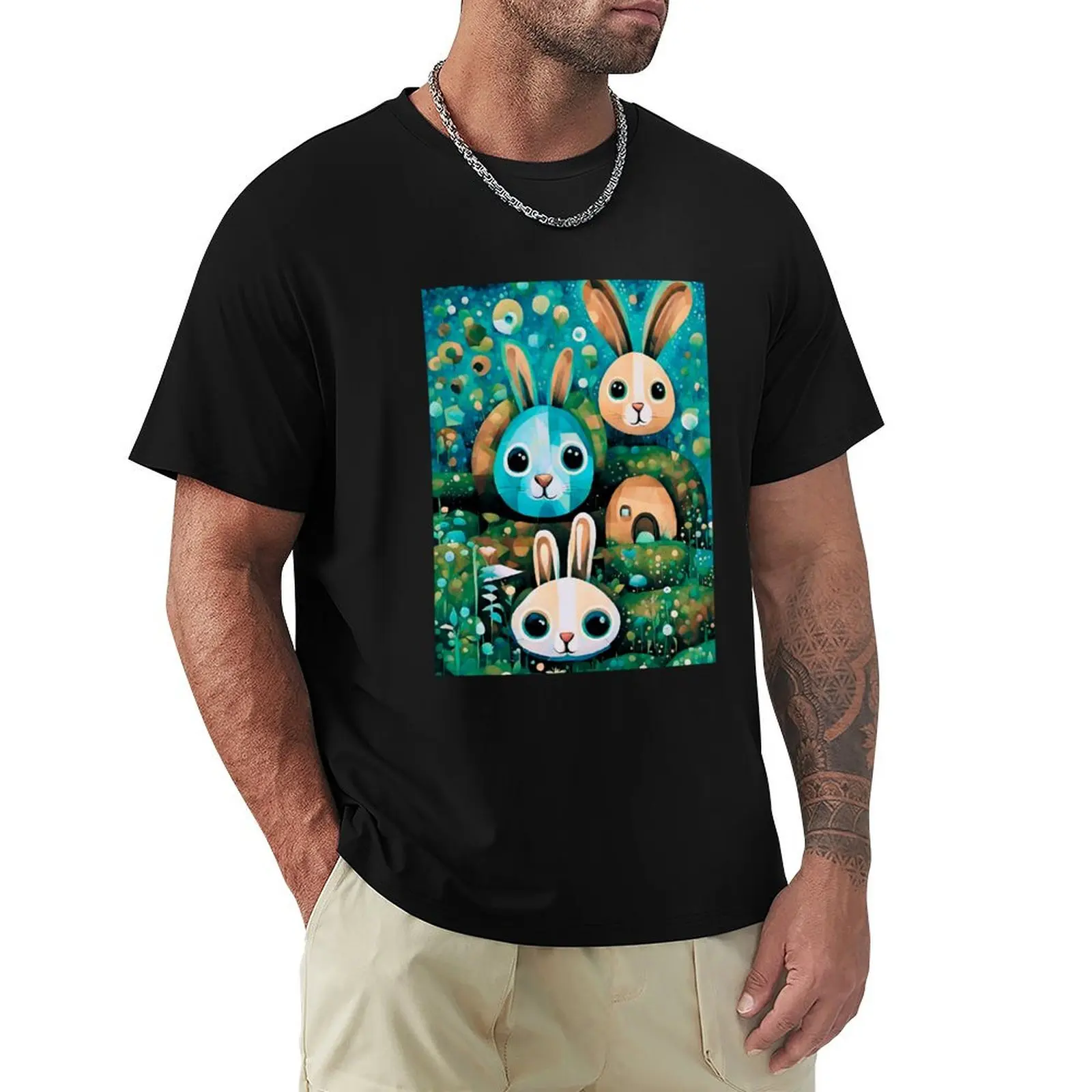 Cute Babby bunnies, Happy Easter T-Shirt Breathable Mesh Panel T-Shirt