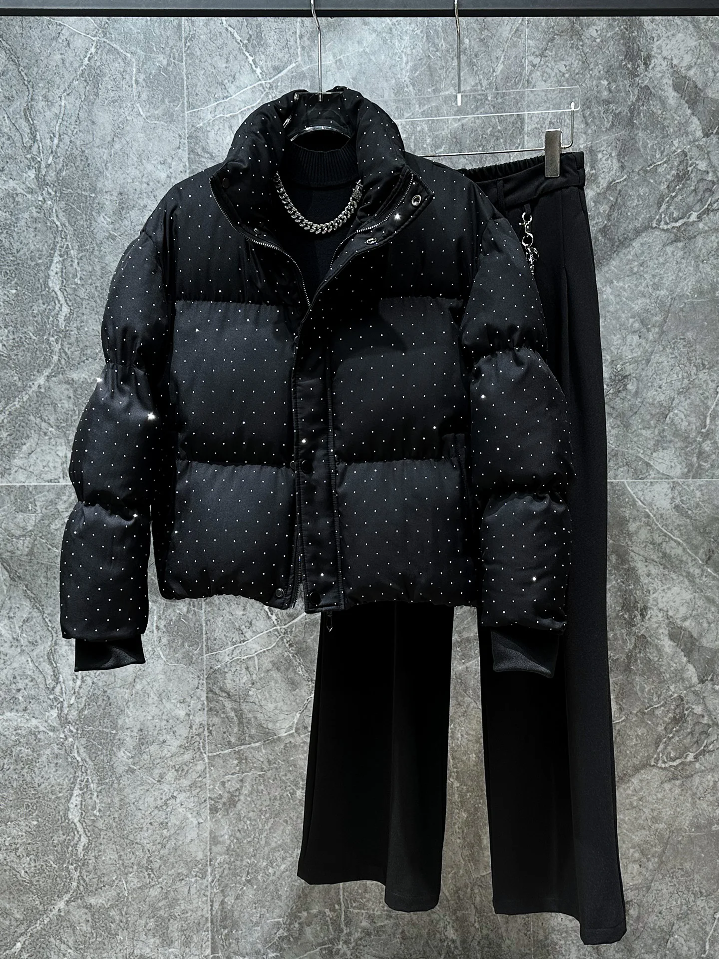 

Модная утепленная хлопковая куртка для мужчин с теплым дизайном и эффектом глажки, в корейском стиле, свободного кроя, для молодежи, повседневная одежда