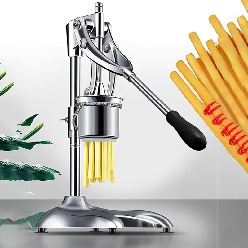 

Commercial Stainless Steel 30cm Long Hand Pressure Potato Chip Extruder/manual Pressure Potato Chip Slicer