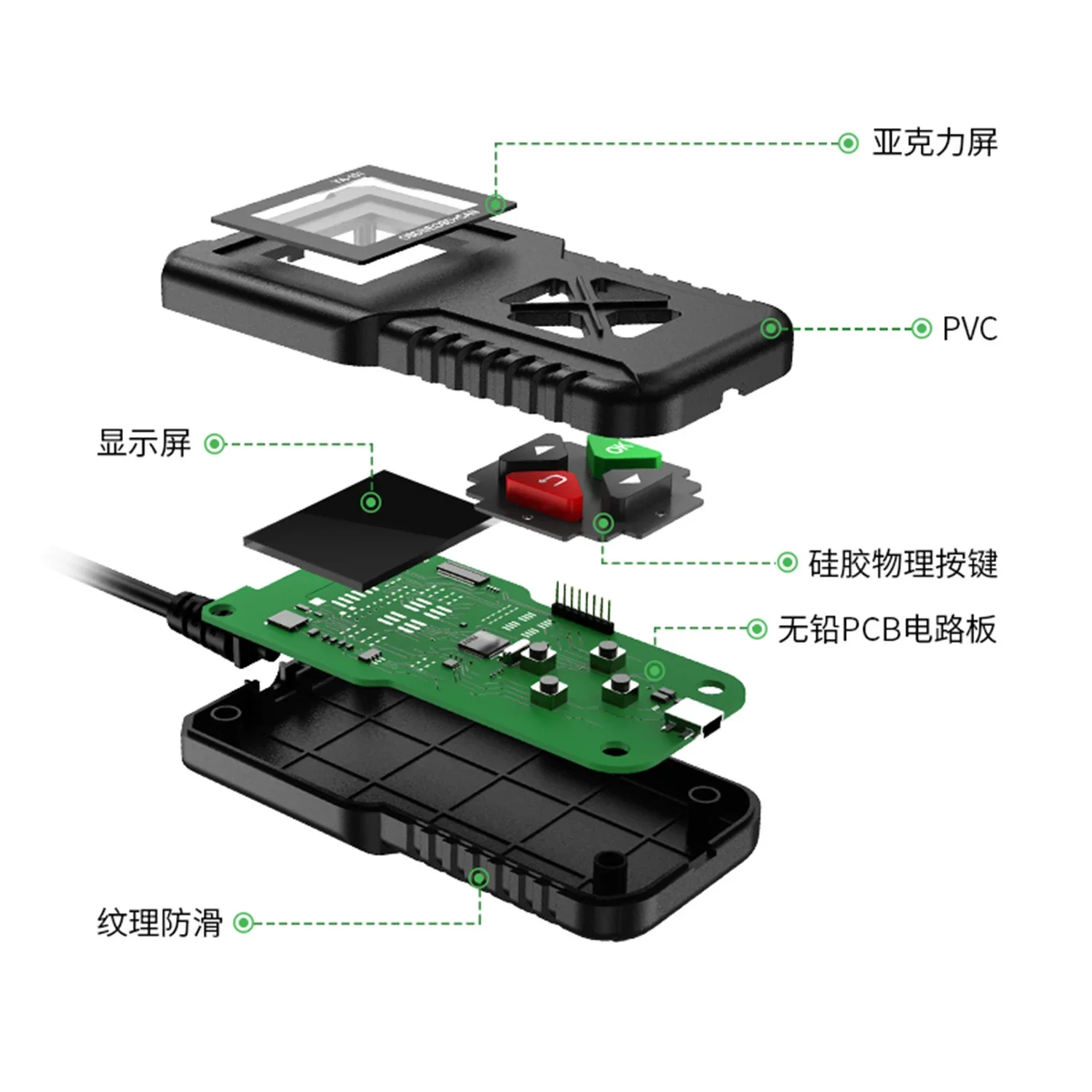 CR3001-YA101 Automotive Fault Diagnosis Instrument, Engine Code Reader, Reading Card, fault Code Clearer, OBD2 Automotive Tester