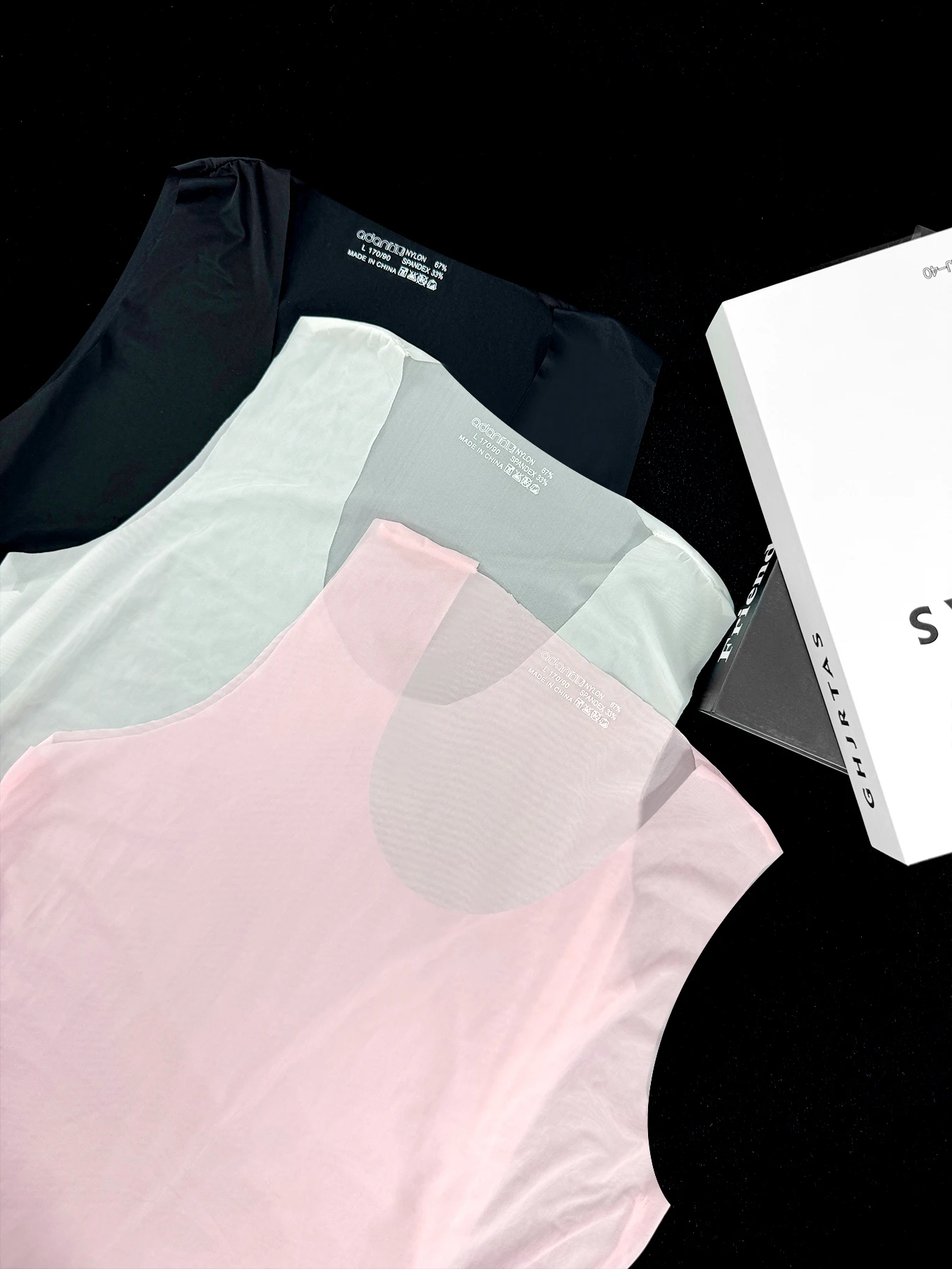 Camada base de ciclismo trasparente top roupa interior riflettente branco camisa ciclismo esporte colete masculino canottiera seca