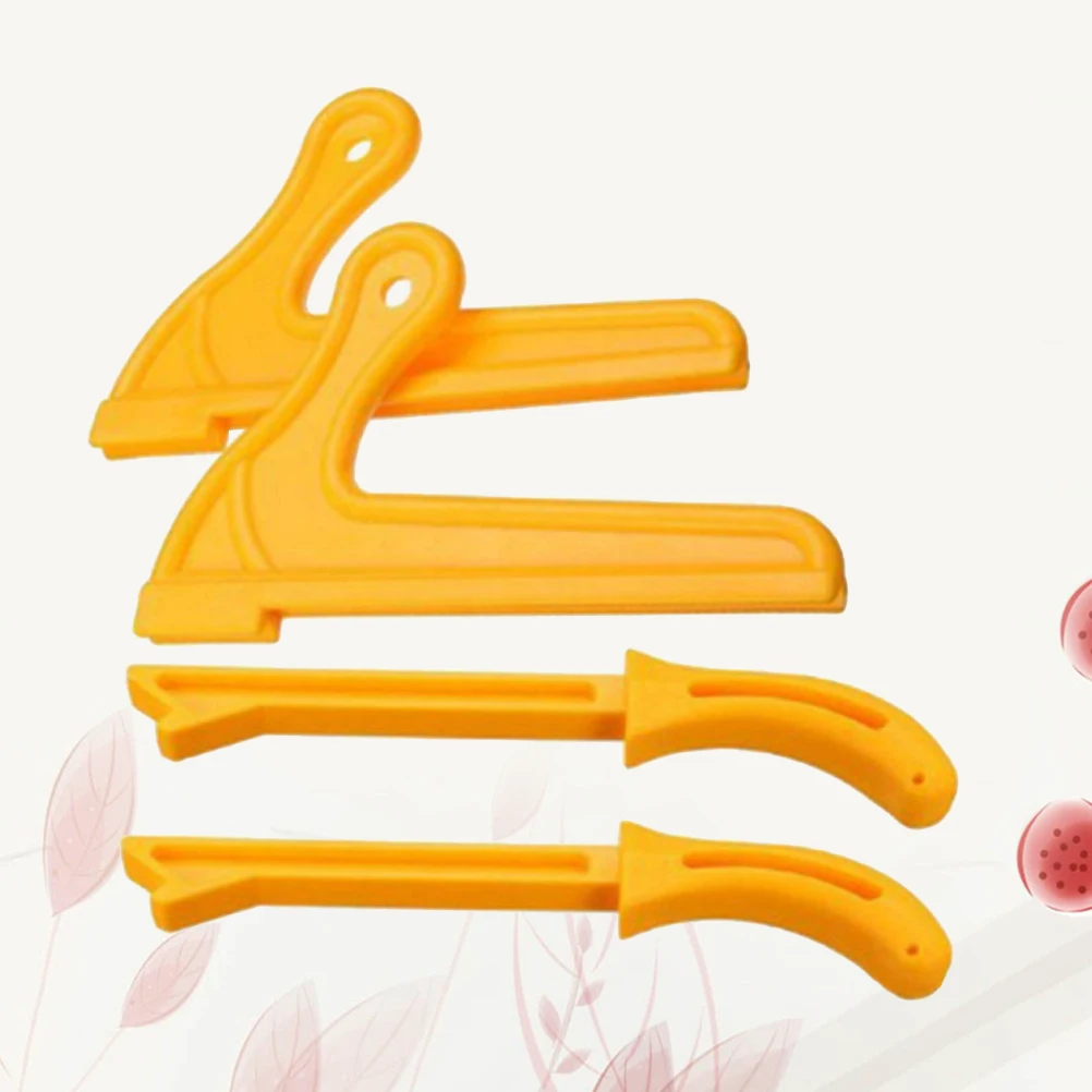 

4 Pcs Push Stick Hand Carpentry Tools D Safety Hand Protection Sawdust Wood Push Stick Set Woodworking Tools (Yellow)