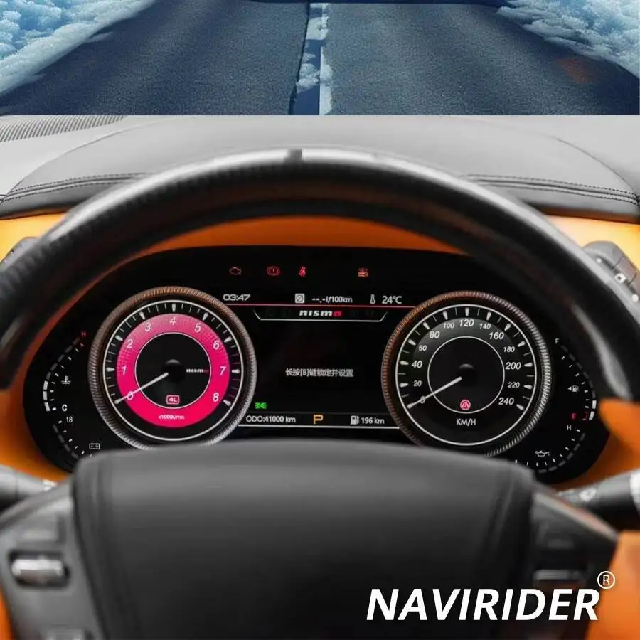12.3INCH Speedometer CarPlay Cluster  For Nissan Patrol Y62 Armada For Infiniti QX56 QX80 2010-2021 Cluster Upgrade Smart