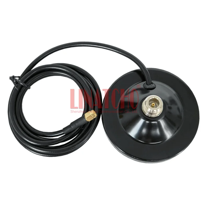 Imagem -06 - Fêmea Jack Socket Antenna Base Magnética Cabo Rg58u Conector Macho Sma Diâmetro de 90 mm n