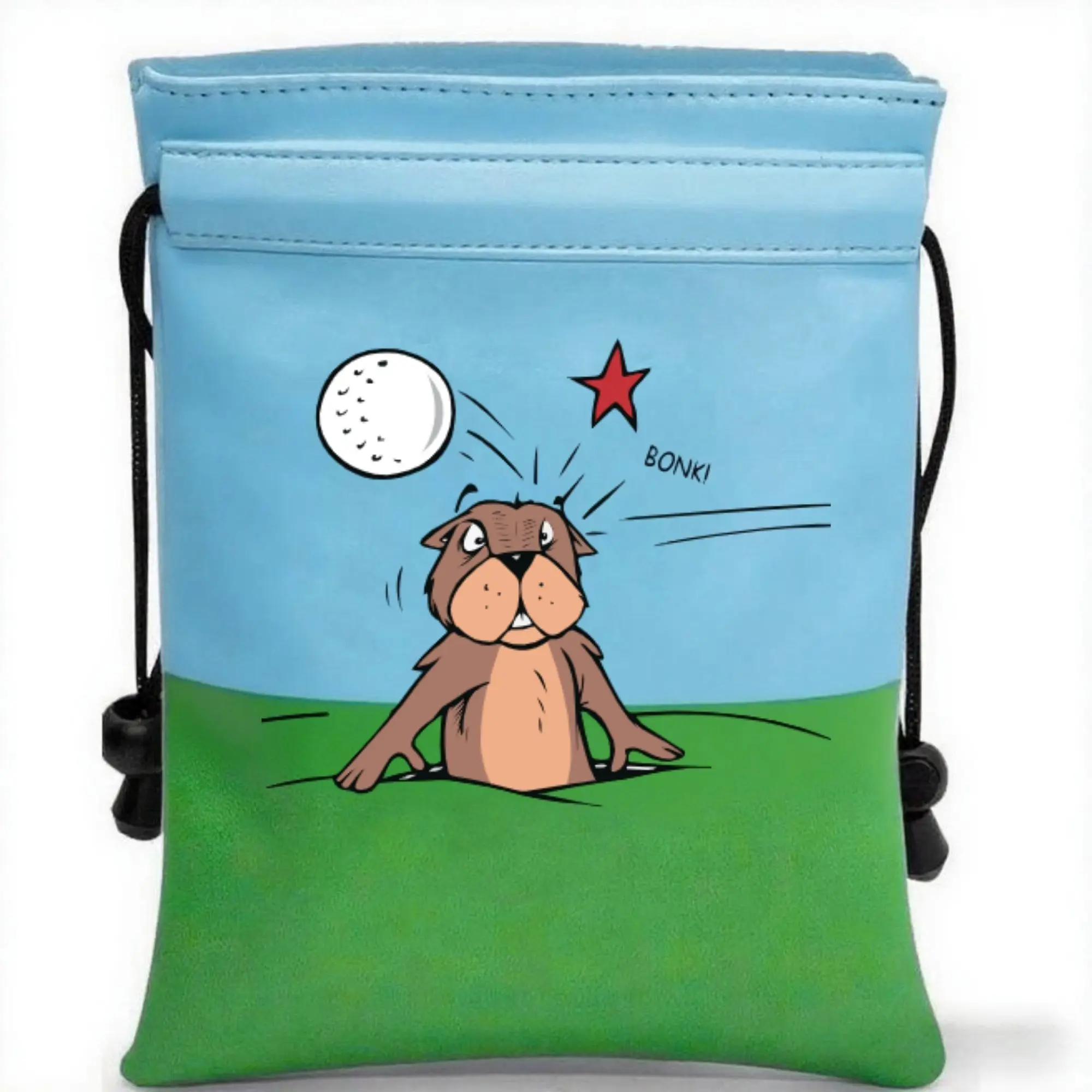 Golf Tee Pouch with Drawstring Golf Ball Handbag Portable Golf Accessories for Men Women Unique Gift for Valentines Day Christma