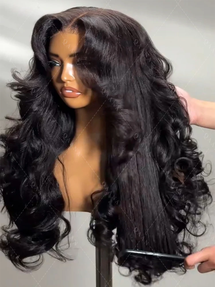 

Body Wave 360 Real Full HD Transparent Lace Human Hair Wig Tangle-Free 200％ Density 13x4 Lace Frontal Wig 5x5 Lace Closure Wigs