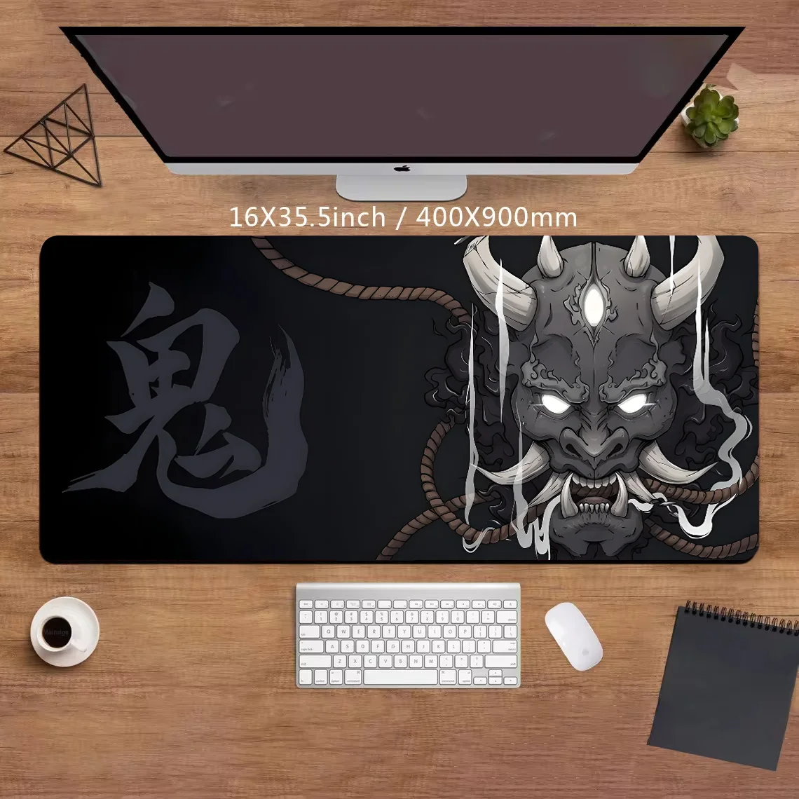 

Mousepad 400x900 large Xxl Ghost Mask Office Carpet mouse pad Gaming carpet Desk accessories Computer desk mat speed lengthening