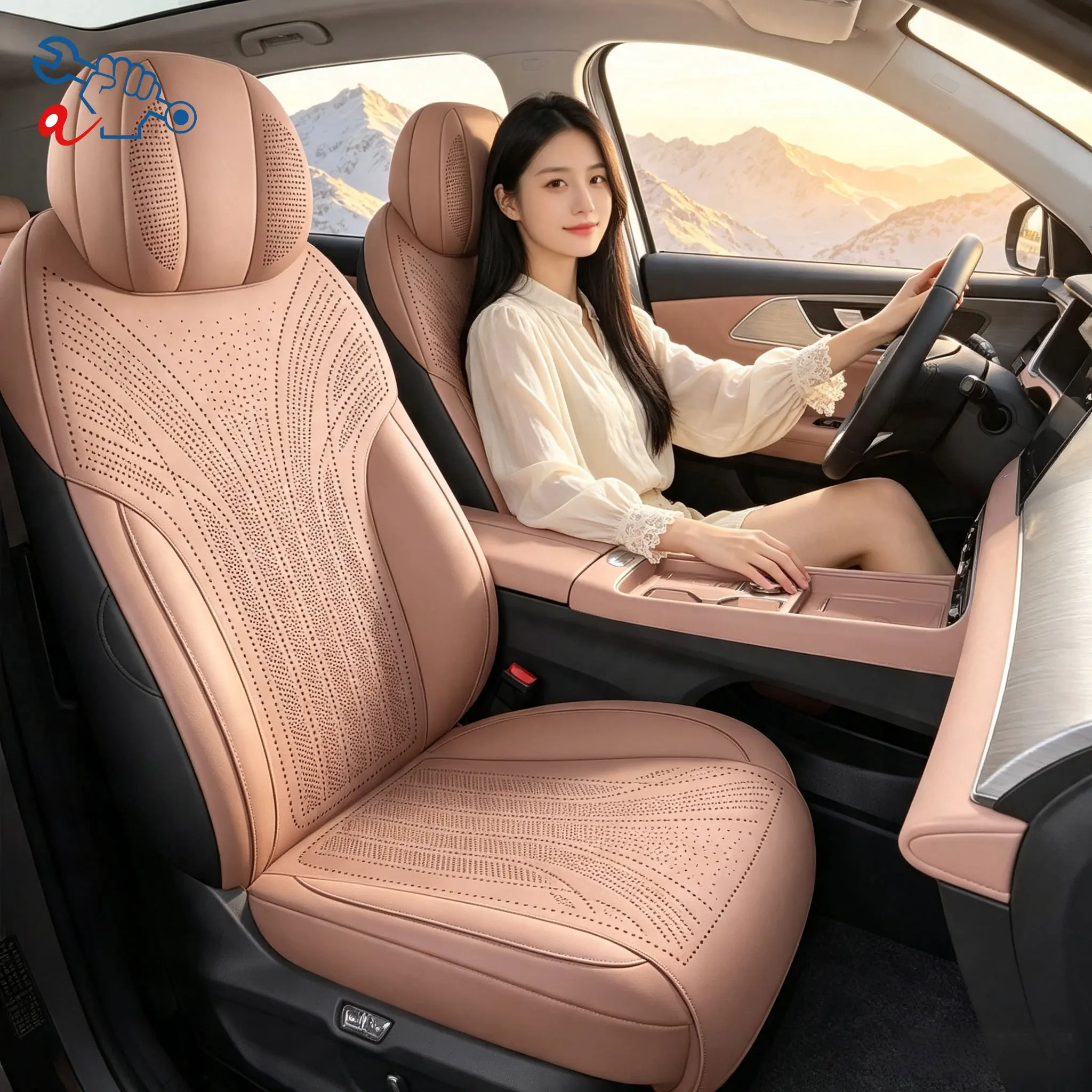 Left-Drive Car Seat Cover For Chery Tiggo 9 9X 2025-2026 Custom Fit Seat Cover Full Surrounded Seat Protection Cushion Auto
