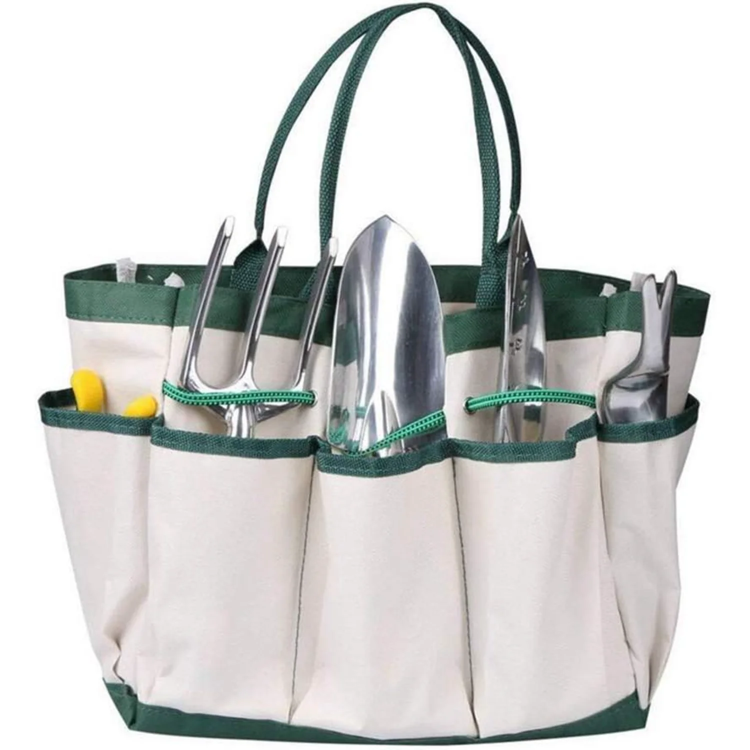 Gardening Tote Bag Garden Tool Bag with 8 Side Pockets Garden Tote Organizer Bag with Handle Gardening Tool  Holder Oxford Bag G