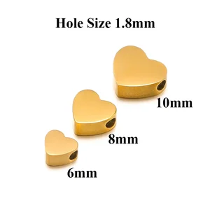 Edelstahlperlen Star für Frauen, Herzabstandshalterungen, Finden von Halskette Exquisit, DIY -Schmuck, Armband, 6 mm, 8 mm, 10 mm, 5pcs 8 Hauptverkaufsstar Ninja Steel - №2