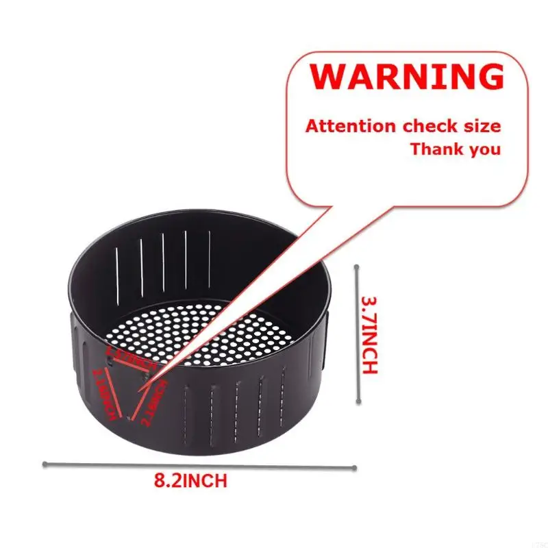 U75C 2.6L 3.5L Non-Stick Air Fryer Baking Drain Oil Pan Fry