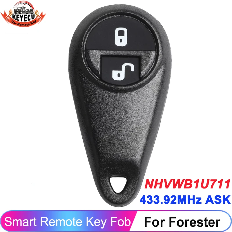 

KEYECU For Subaru Forester 2005 2006 2007 2008 433MHz Remote Car Key Fob FCC ID: NHVWB1U711 Japan P/N: 88036-FE041