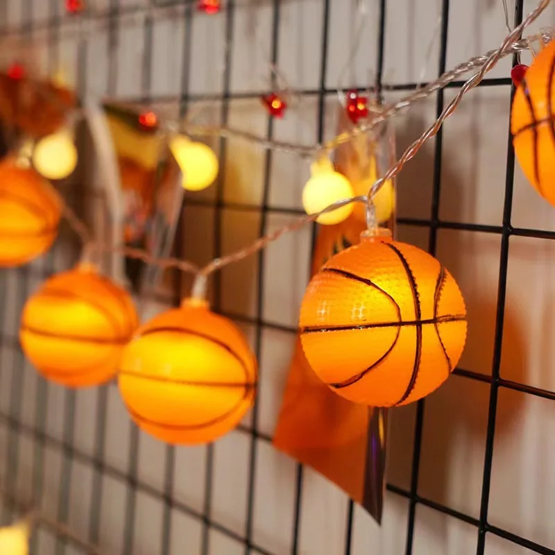 Weihnachtsdekoration 2024, Basketball, LED-Lichterkette, Garten, Festival, Party, Lichter, Raumdekoration, Neujahrsatmosphäre 039 – Detail 3