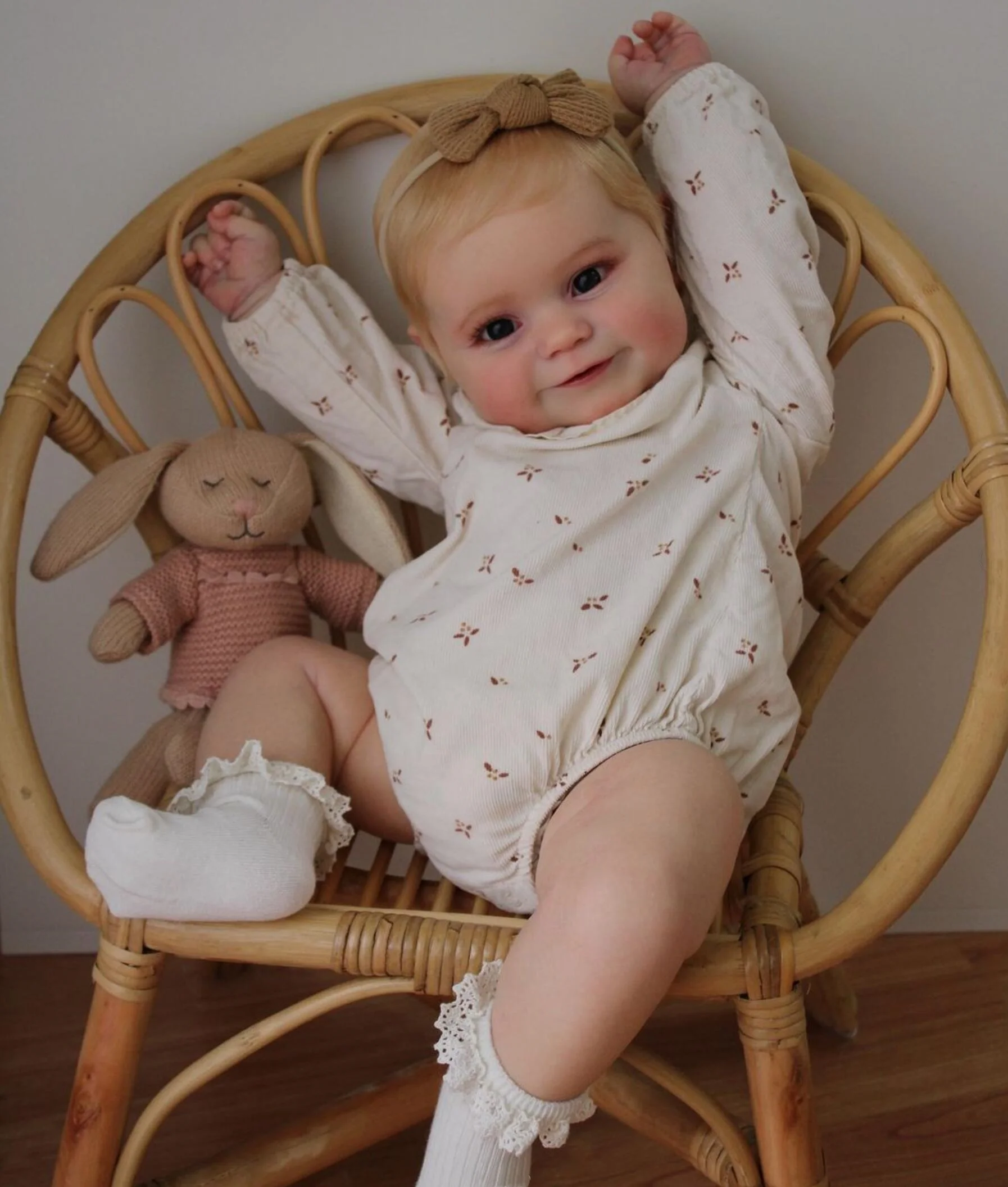 50 CM 3D-paint Skin Art Reborn Bebe With Vein Full Vinyl Baby Doll Toy Maddie For Girl Smiling Toddler Lifelike Gift Can be Bath