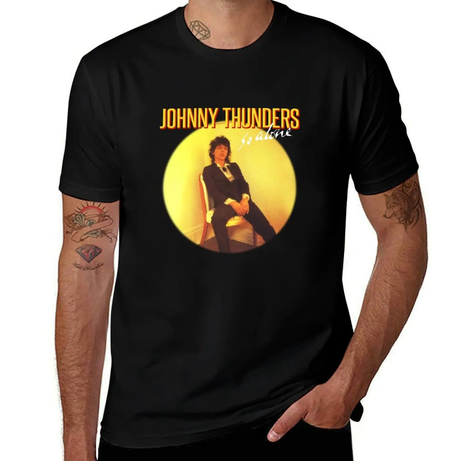 

So Alone Johnny Thunders T-Shirt man graphic t shirt funny t shirts cotton
