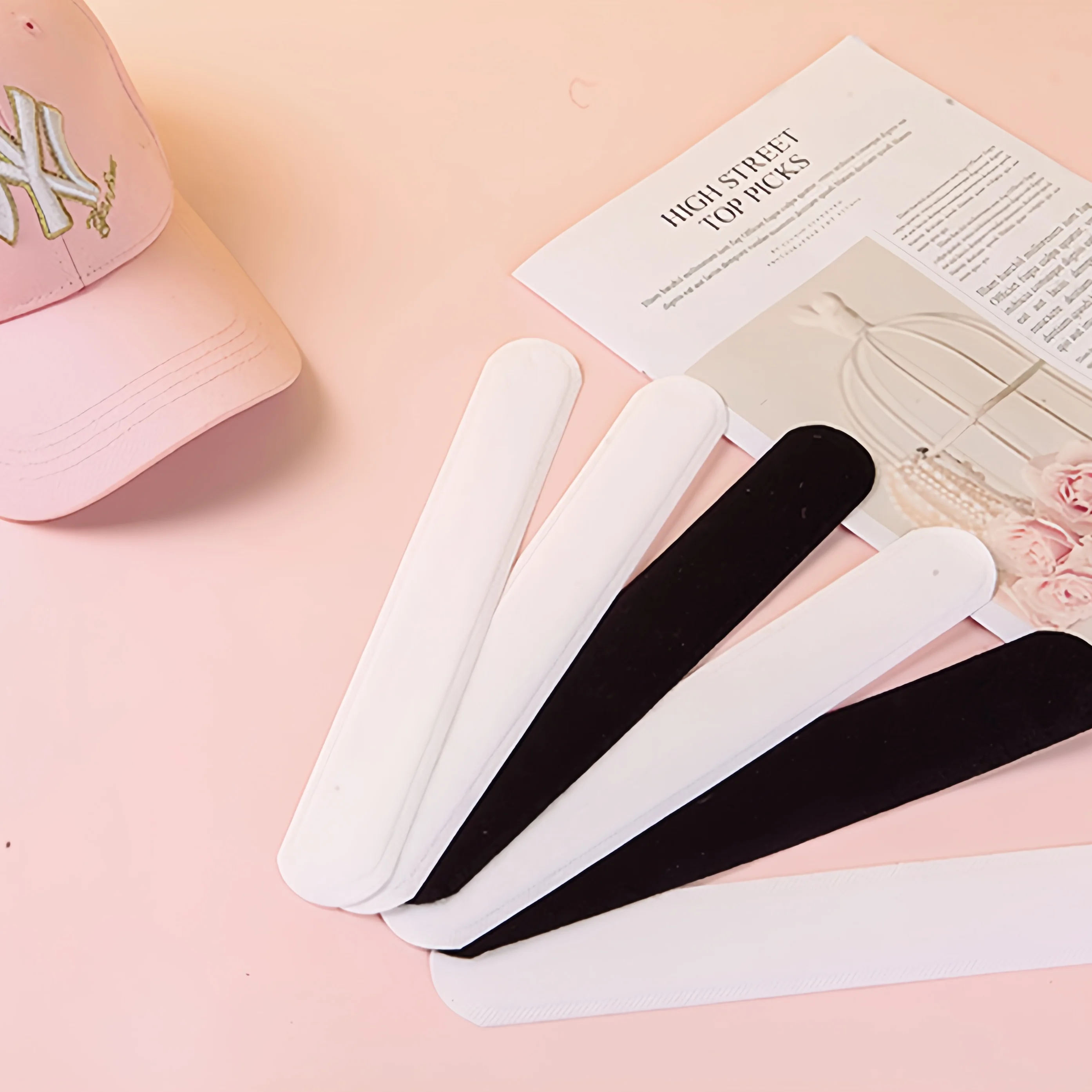 10/20Pcs Hat Sweat Absorber Stickers Summer Cap Liner Bands Sweatband Visor Hats Size Reducer Adhesive Sweat Absorbing Pads
