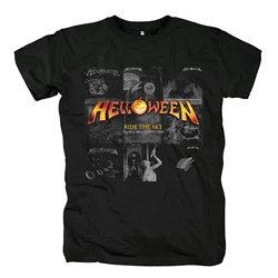 New Heavy Metal Power Metal Helloween Band T Shirt Vintage Mens Fashion Summer Tee Tops Casual Harajuku Streetwear Cotton Tshirt