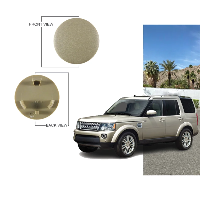 Car Front Seat Armrest Cover Screw Cover Decorative for Land Range Rover Sport Discovery LR3 LR4 HJI500090PVJ Beige