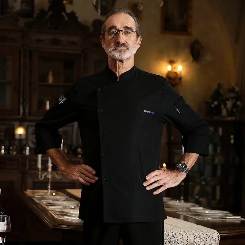 シェフ作業服長袖秋冬レストランキッチン洋食キッチンケータリング食堂ベーキングケーキパン Clothi