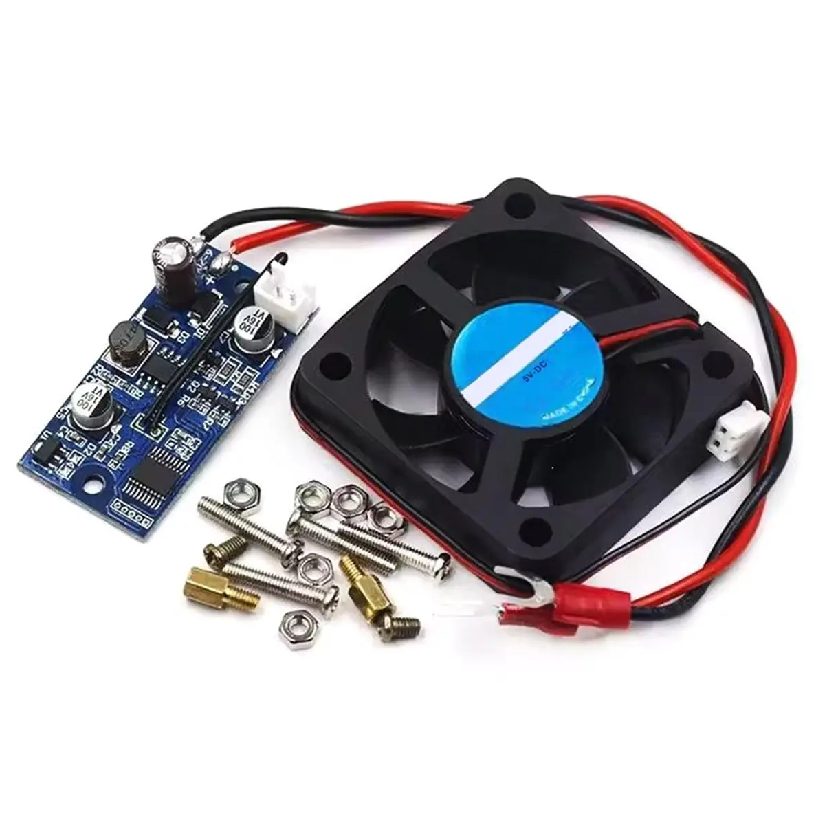 ABIU Intelligent Temperature Control Cooling Fan Module with Three-Level Adjustment for Cooling, Input Voltage Range 6-70VDC