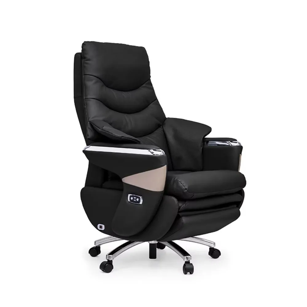 

Элитное умное кожаное электрическое кресло руководителя с массажем и функцией откидывания для офиса, дома и учебы