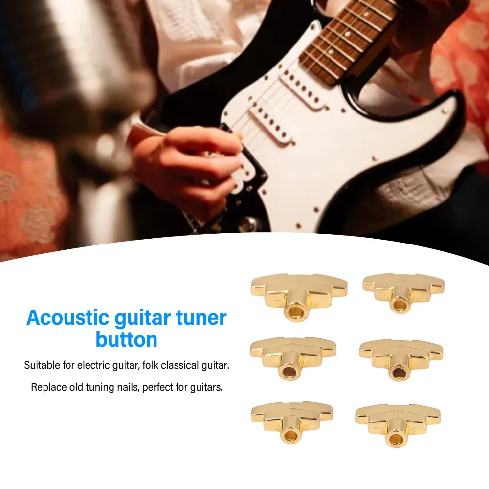 6pcs Zinc Alloy Electric Guitar Screw​ Mounting Tool​ Gold/Silver/Black ​Neck Guard Plate Screw​ Versatile ​Guitar Hardware​