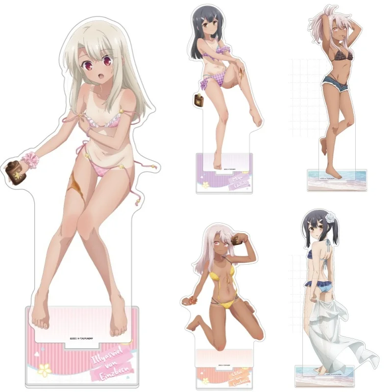 Fate Kaleid Liner Prisma ☆ Soporte de Acrílico Illya Licht – Edición Especial Temática de Trajes de Baño, Personaje Illya, Llavero de Exhibición para Escritorio