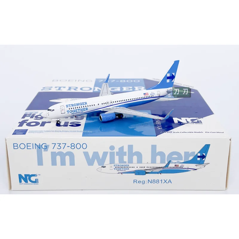 

NG масштаб 1/400 Xtra Airlines B737-800 пассажирский самолет N881XA модель самолета из сплава Коллекционная декоративная игрушка