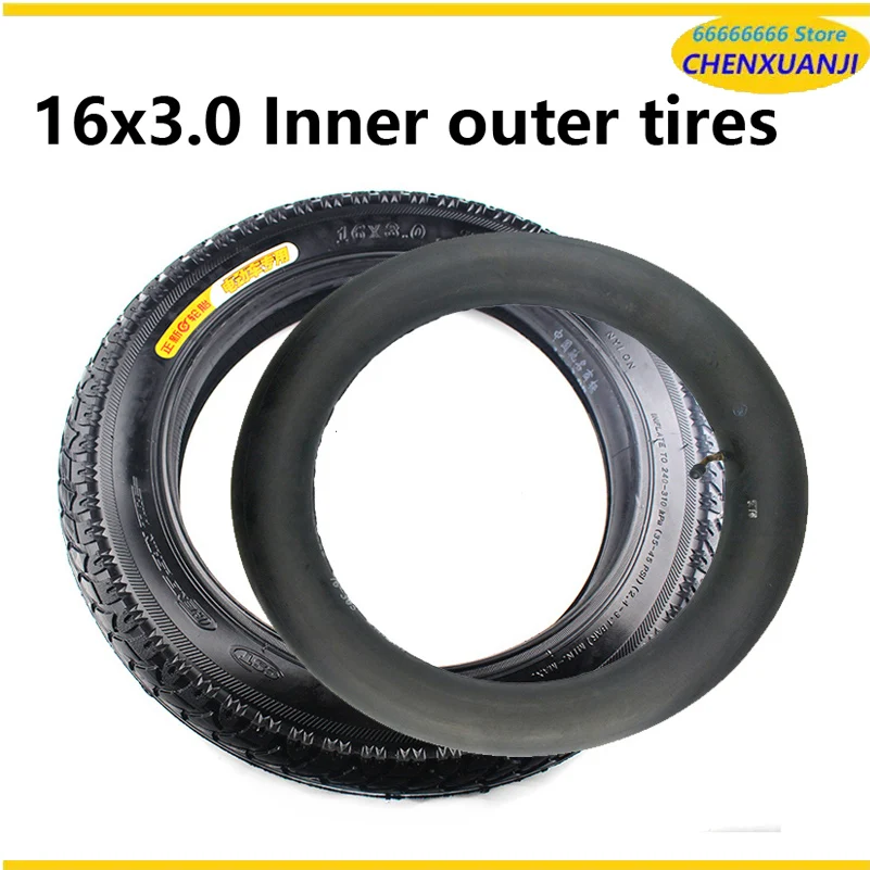 CTS  16x3.0 electric bicycle tire inner tube 16 \'\' wheel tyre fits Many Gas Electric Scooters and Tricycle car electric car