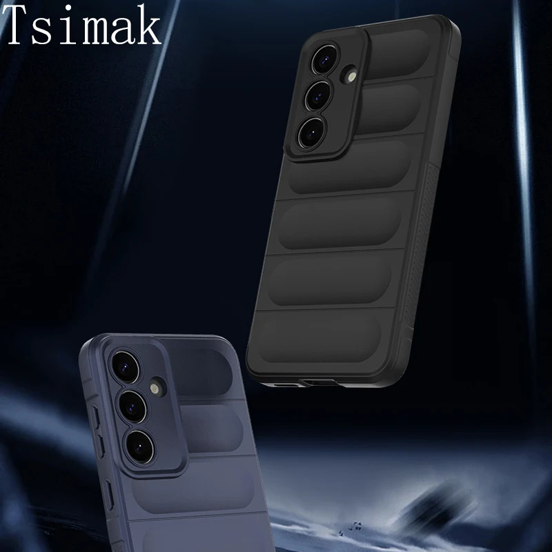 Shockproof Case For Samsung Galaxy S25 Ultra S24 Plus S25+ A15 A25 A35 A55 A16 A26 A36 A56 A06 S 25 Liquid Silicone Phone Cover