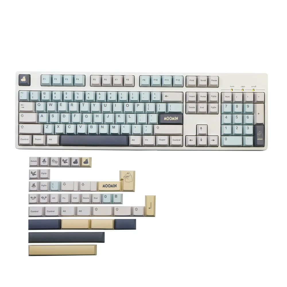 Imagem -06 - Chaves Cereja Perfil Gmk Clone Keycap Pbt Dye Sub Ansi Layout Iso Entrar para 60 61 64 68 75 84 87 96 104 108 Teclado 142