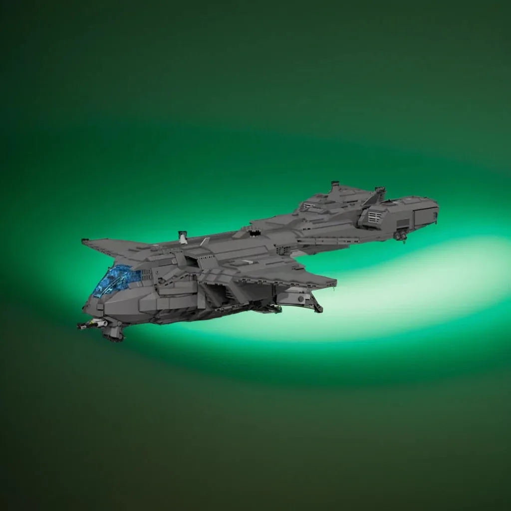 

3703 шт. Halo Pelican, Прямая поставка, транспортный пистолет UNSC, пользовательские MOC, образовательная модель «сделай сам», строительные блоки, игрушки на день рождения, подарок