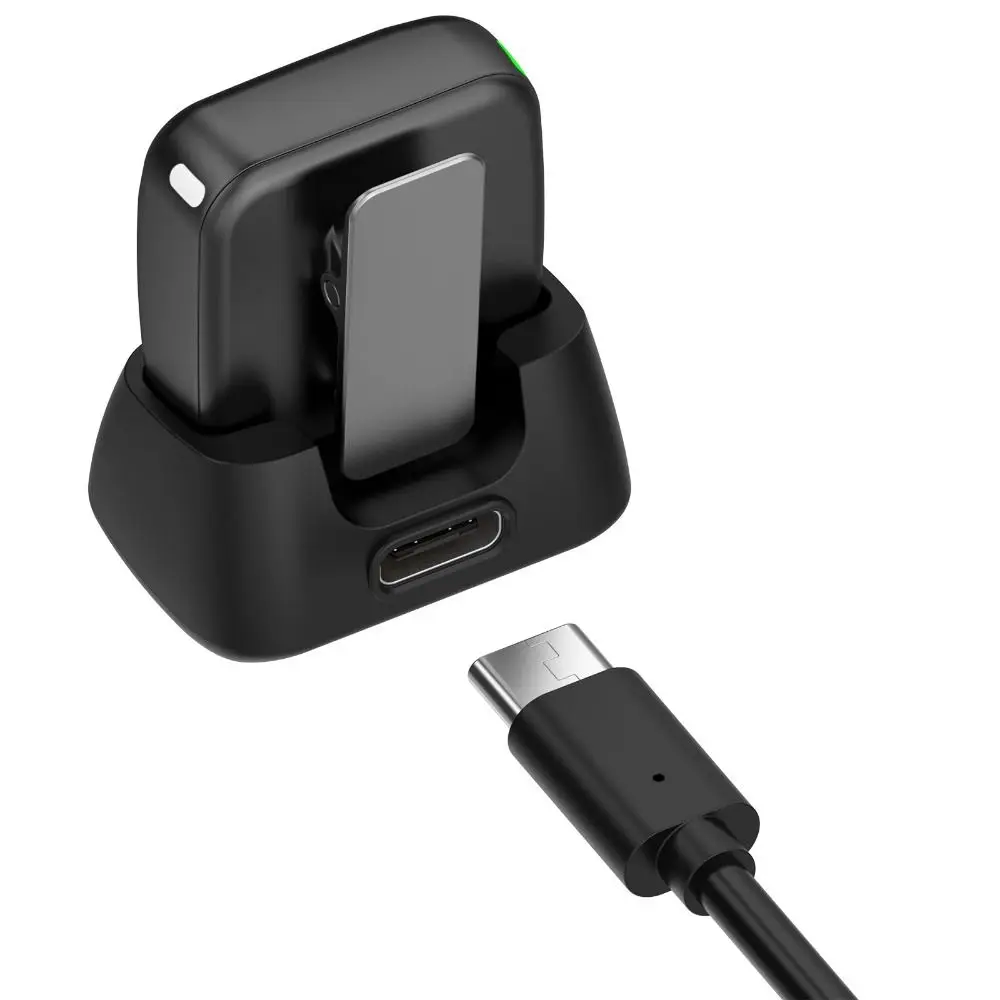 Type-C Microphone Transmitter Charging Dock Mini Magnetic Microphone Charging Base Quick Attach Durable for DJI Mic Mini