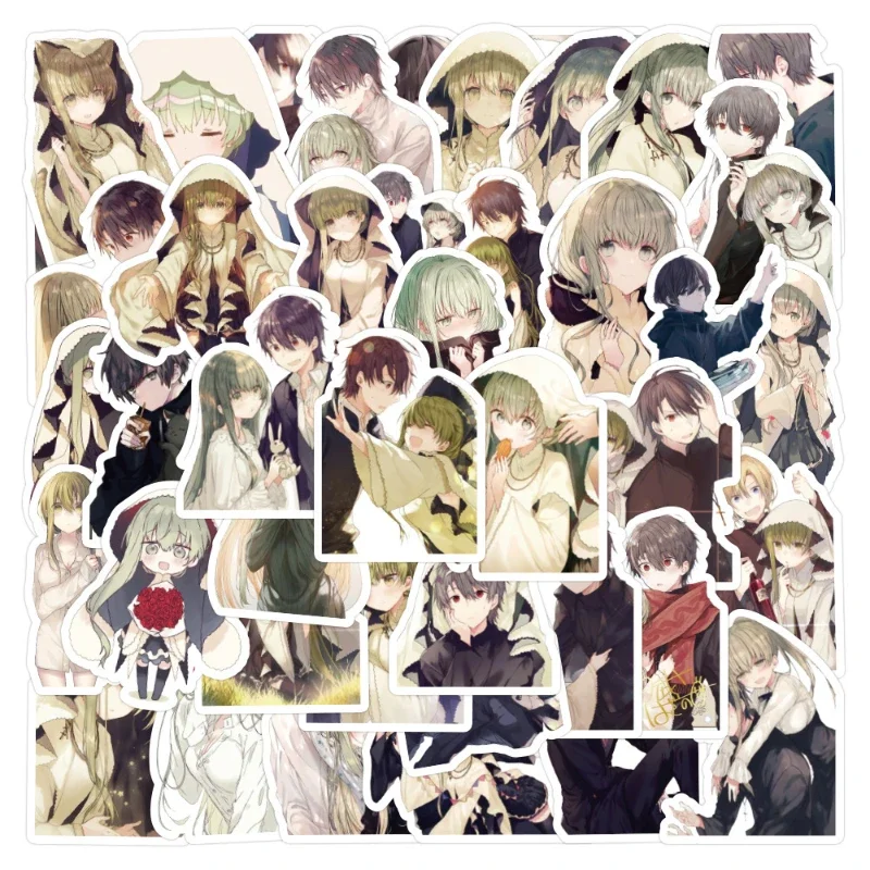 50/30/10PCS  Hazelita Mell Rebecca Gieselbert Popular Anime Peripheral Stickers Refrigerator Skateboard Waterproof Stickers