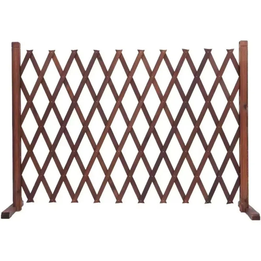 Stretchable Wooden Fence 50/70cm Durable/odorless Home Garden Fence Usable Multi-layer Paint Spray Extended Trellis Fence