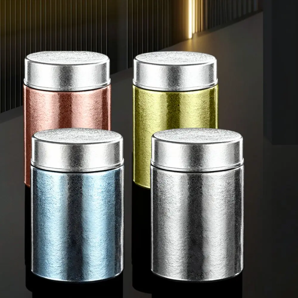Small Titanium Storage Container Moisture Proof Airtight Tea Jar For Kitchen Organization Camping Travel Accessory Gift Item