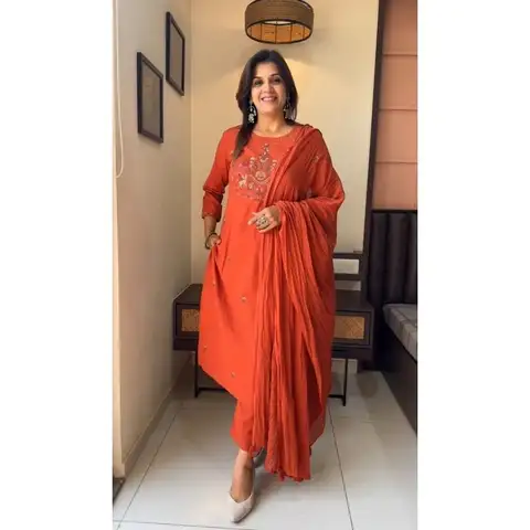 여성 웨딩웨어 Kurta Palazzo Dupatta 세트 인도 Readymade Salwar Kameez 세트