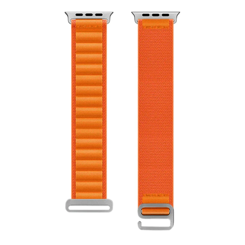 Nylon strap compatible with apple watch 42/44/45/49MM Orange