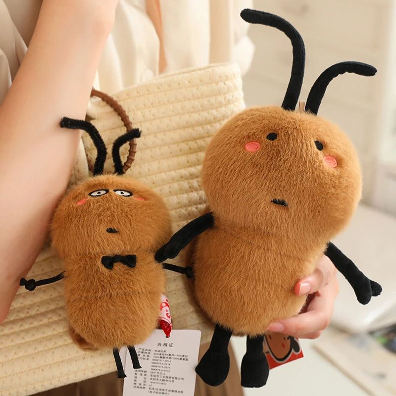 Funny Cartoon Cockroach Plush Toy Creative Stuffed Animal Doll Toys Cute Ugly Dolls Plush Toys Fun Birthday Gifts Home Decor