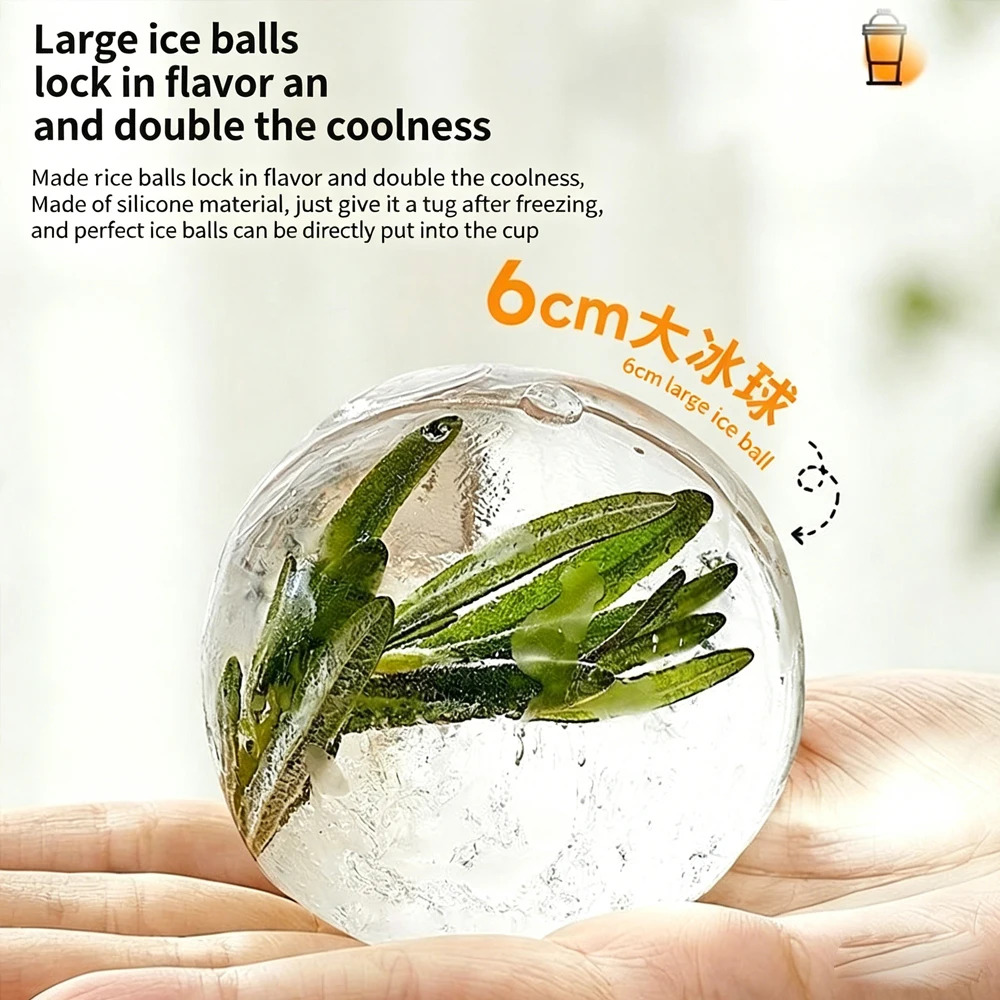

Food-Grade Silicone Foldable Ice Ball Cup 2 in 1 Ice Mold and Water Bottle BPA-Free Portable Travel Tumbler for Outdoor Camping