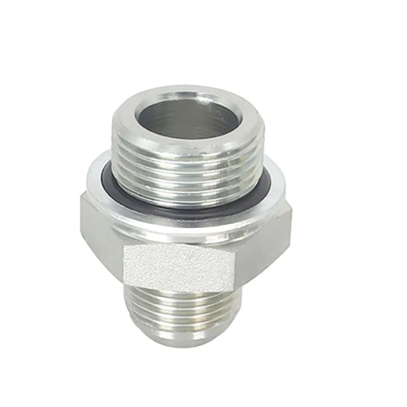 Conector hidráulico recto a través de NPT 7/16 9/16 U3/4 7/8 a BSP 1/8 1/4 3/8 1/2 cono externo/Adaptador de accesorios de tubería británicos