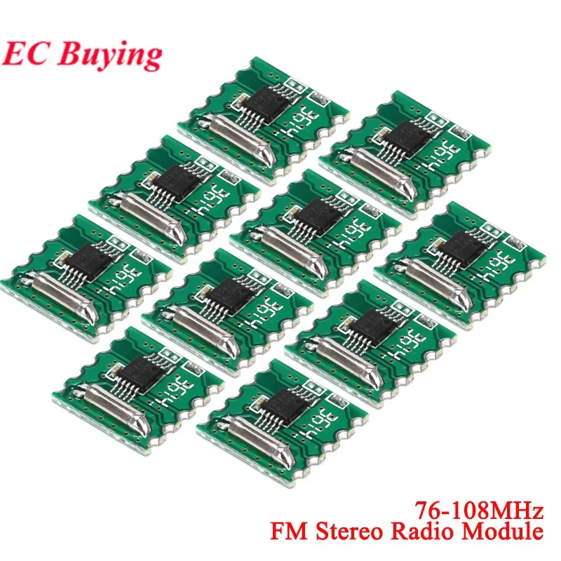 10pcs/1pc FM Stereo Radio Module RDA5807M Wireless Module RRD-102V2.0 76-108MHz 2.7V-3.6V Low Power Consumption For Arduino