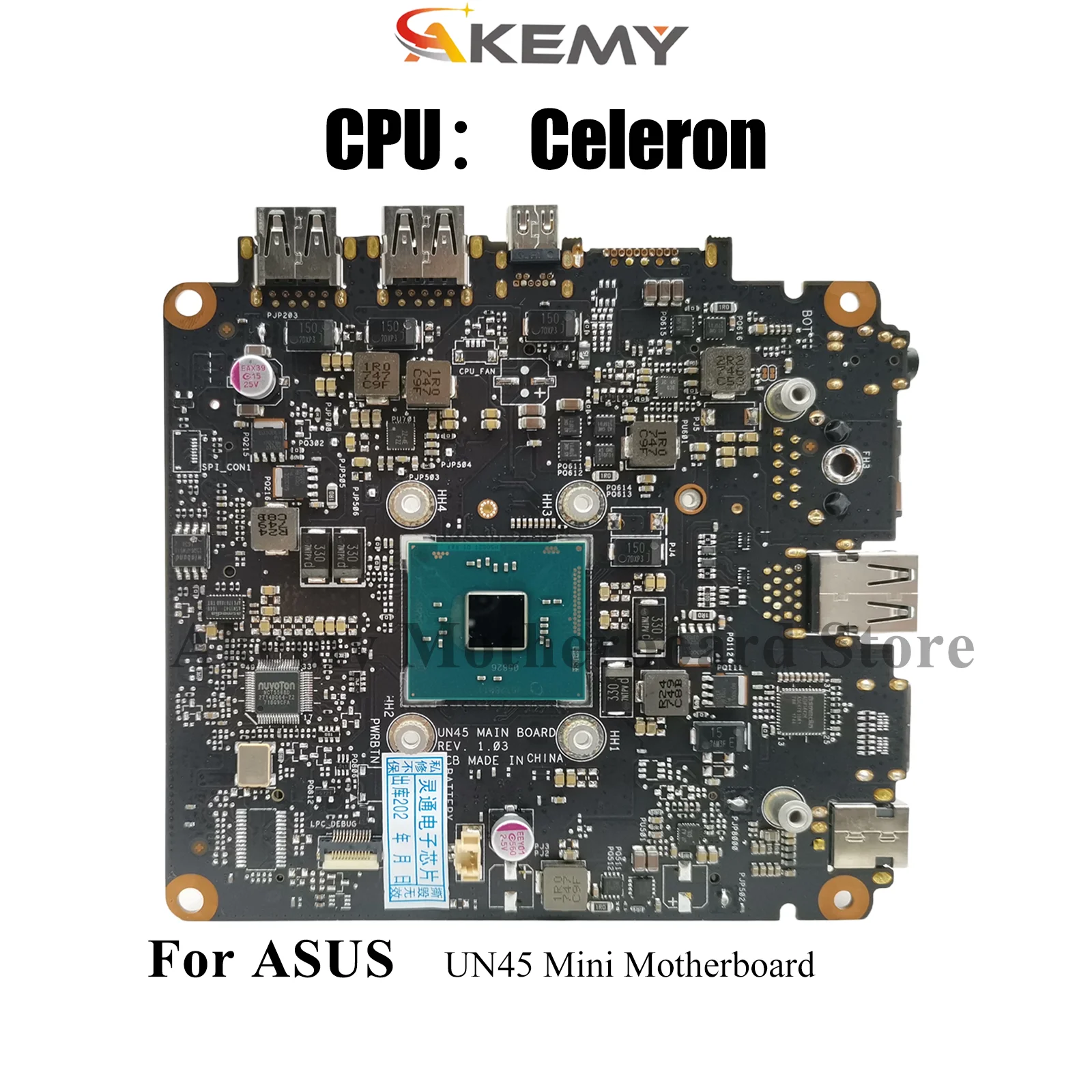 

Материнская плата для ноутбука UN45 для ASUS VivoMini UN45, материнская плата для ноутбука с процессором Celeron, 100% тестирование, ОК, быстрая доставка, высокое качество