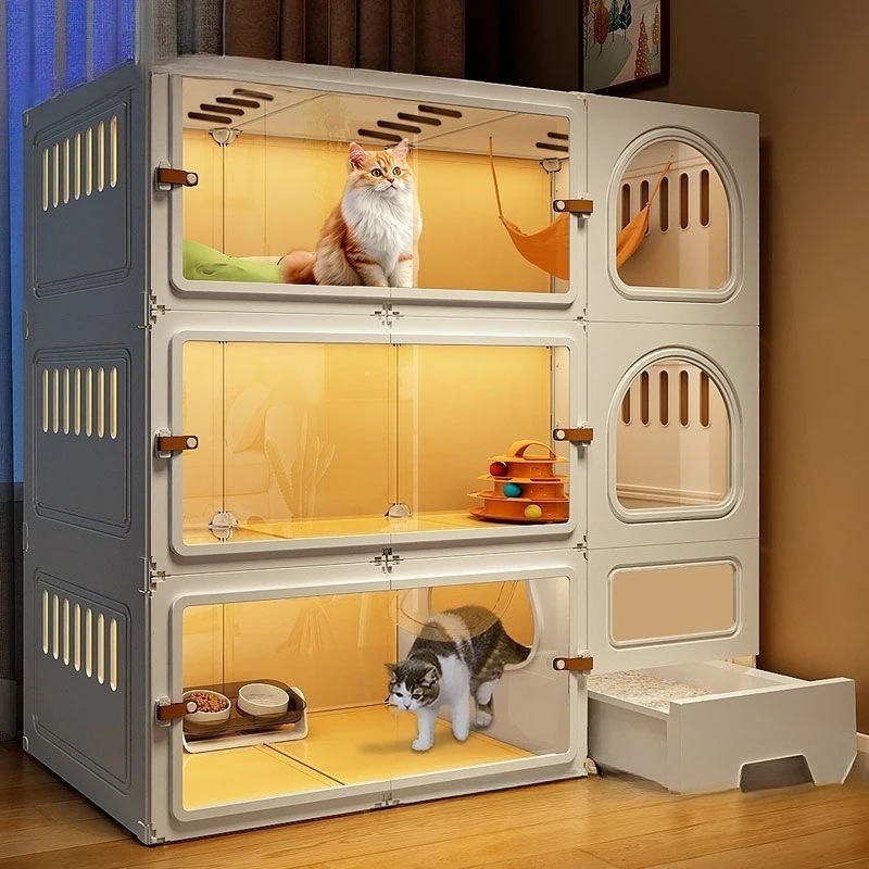 

Cat Villa with Toilet Drawer Integrated Indoor Household Air Conditioning House
