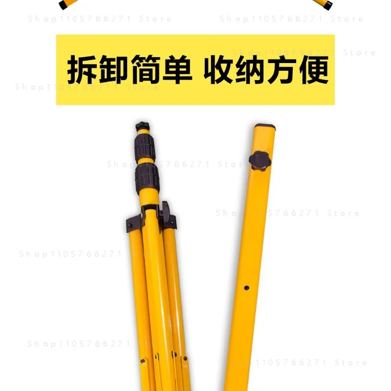 1.6M Floodlight Telescopic Tripod Iron Light Stand Stall Night Market Camping Construction Emergency Repair Mobile Work Light