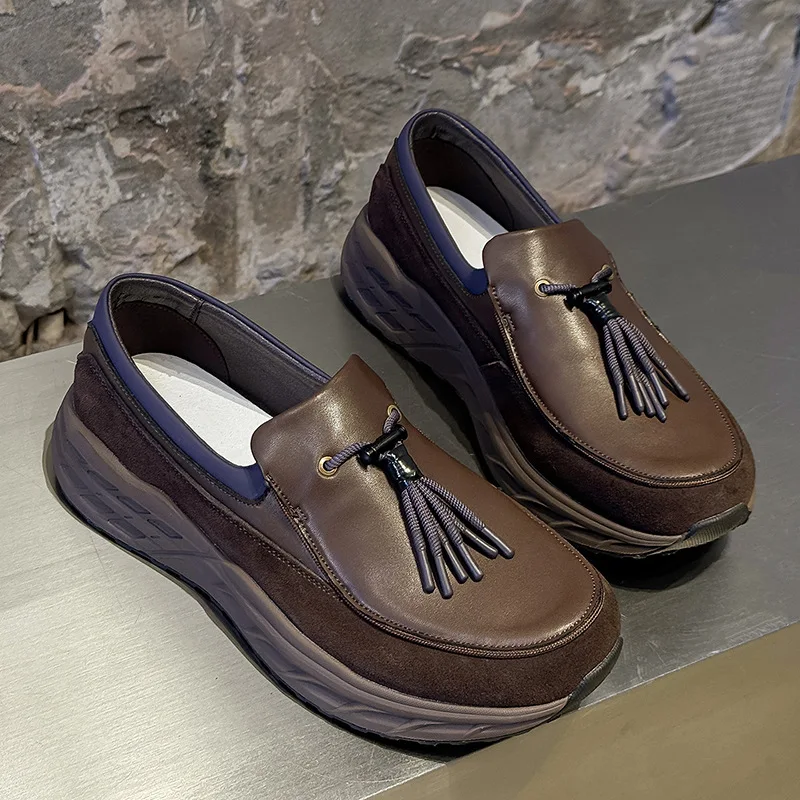 두꺼운 밑창 신발, 편안한 원페달 로퍼, 레저 스포츠, 하이킹, 조깅화