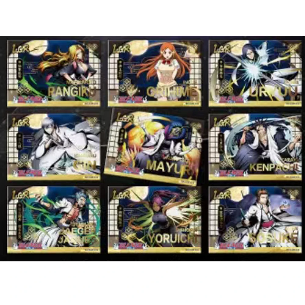 Bleach collectible Cards Wholesales 4 Box Full Set Original Collection Characters Anime Games Card Box Children Birthday Gift